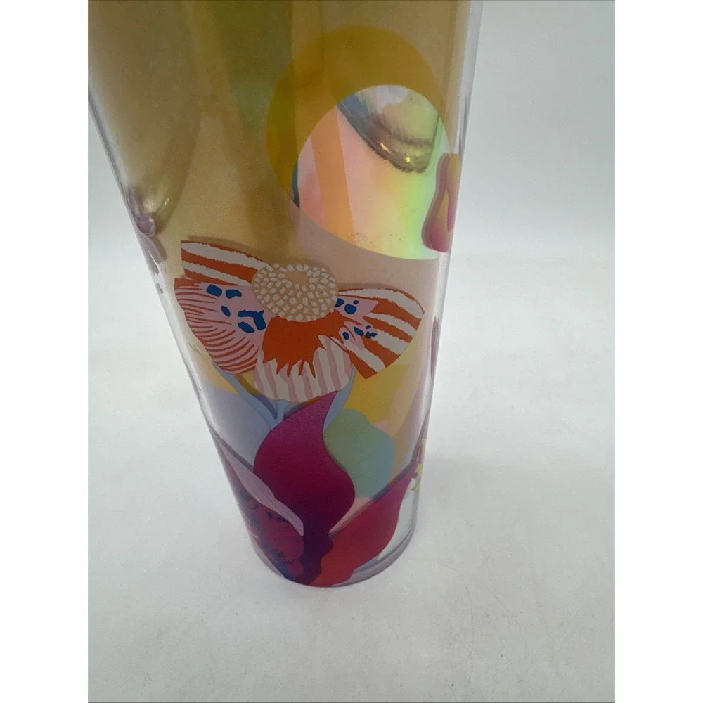 2024 Starbucks Summer Flower Field Straw Topper Venti 24 Oz Cold Cup Tumbler